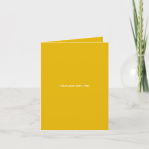Cartão De Agradecimento Crie Seu Próprio Design Amarelo Personalizado