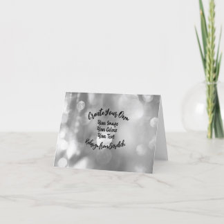 Cartão De Agradecimento Crie Seu Próprio Design/Cor Personalizado