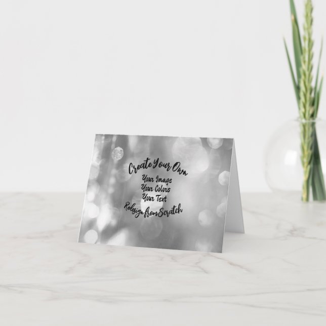 Cartão De Agradecimento Crie Seu Próprio Design/Cor Personalizado (Frente)