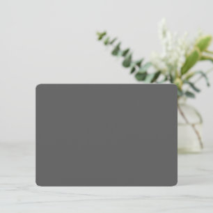 Cartão De Agradecimento Crie seu próprio design personalizado cinza escuro