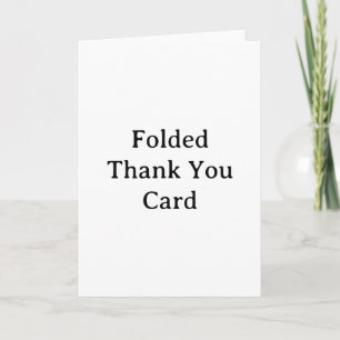Cartão De Agradecimento Crie seu próprio padrão personalizado simples 5" x