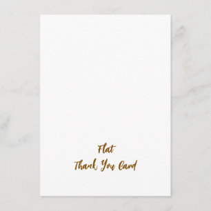 Cartão De Agradecimento Crie Seu Quadrado Plano Personalizado de 4,5" x 6,