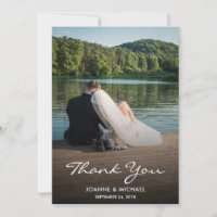 Crie sua própria foto Obrigado Casamento