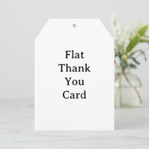 Cartão De Agradecimento Crie Sua Própria Tag Simples Personalizada 5" x 7"