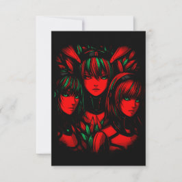 Cartão De Agradecimento Crimson Trinity