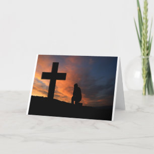 Cartão De Agradecimento Cristianismo Fé Cruza Jesus Paz Destino do Amor