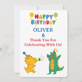 Cartão De Agradecimento Crocodile & Hippo Thank You Card - Fun