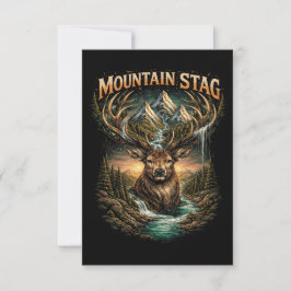 Cartão De Agradecimento Crown of the Mountain Stag