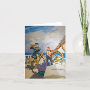 Cartão De Agradecimento Cruzeiros por Newell Convers Wyeth