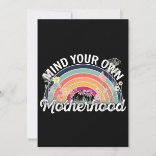 Cartão De Agradecimento Cuide da sua própria maternidade, presentes no Dia