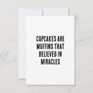 Cartão De Agradecimento Cupcakes são muffins que acreditavam em milagres