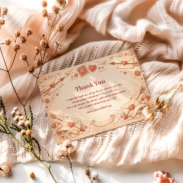 Cartão De Agradecimento Cupid Love Letters Valentine Party