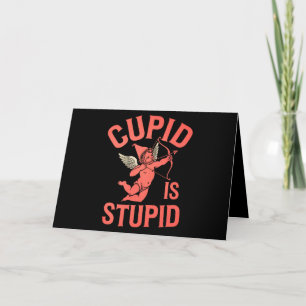 Cartão De Agradecimento Cupido é Idiota Dia dos Namorados Divertido