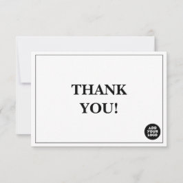 Cartão De Agradecimento Customizable Simple Company Logo Custom Thank You