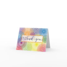 Customizable Thank you - Colorful & Festive Doily