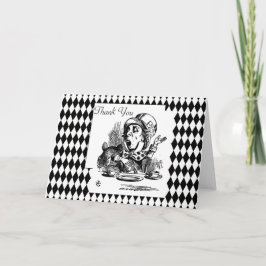 Cartão De Agradecimento Customize Thank You Mad Hatter