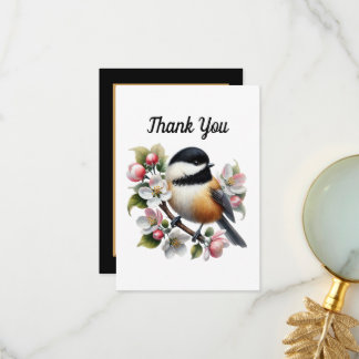 Cartão De Agradecimento Cute bird lovers thank you