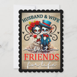 Cartão De Agradecimento Cute Crânio de Açúcar