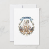 Cute Escorpião Gato Signo Zodiacal Astrológico