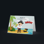 Cartão De Agradecimento Cute Pirate<br><div class="desc">. Feel free to contact me for a request or question. Copyright ©Mujka</div>