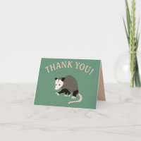 Cute Possum Illustration Personalized Light Green
