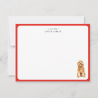 CuteRed Borda Golden Doodle Natal Obrigado