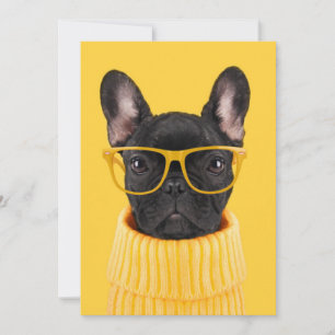 Cartão De Agradecimento Cutest Baby Animals French Bulldog Sunglasses