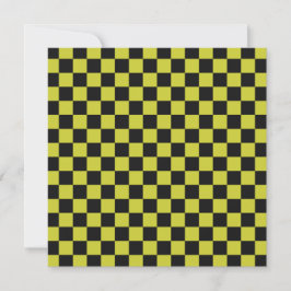 Cartão De Agradecimento Cyber lyme checkerboard pattern