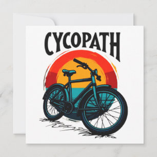 Cartão De Agradecimento Cycopath: Bike Energetica com Teto Gráfico do Sol