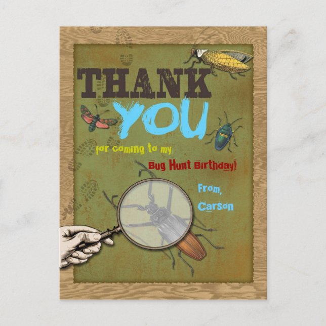 Cartão de agradecimento da Caça ao Besouro (Frente)