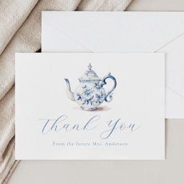 Cartão de agradecimento da Festa do Chá Azul