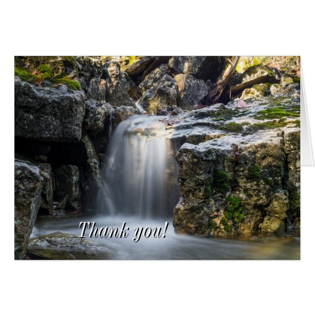 Cartão de Agradecimento da Serenity Spa Falls (Frente horizontal)