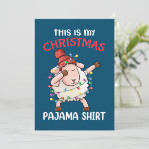 Cartão De Agradecimento Dabbing Shea Este É Meu Natal Pajama Xmas