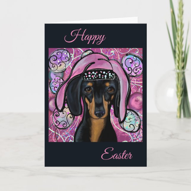 CARTÃO DE AGRADECIMENTO DACHSHUND     (Frente)