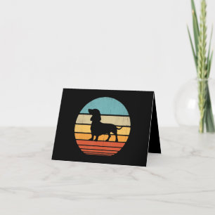 Cartão De Agradecimento Dachshund Silhouette 60s 70s Gifts Dog Lover