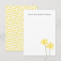 Daffodil personalizado de aquarela