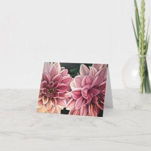 Cartão de agradecimento Dahlia