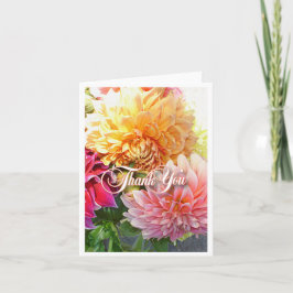Cartão De Agradecimento Dahlia Blank Thank You Card