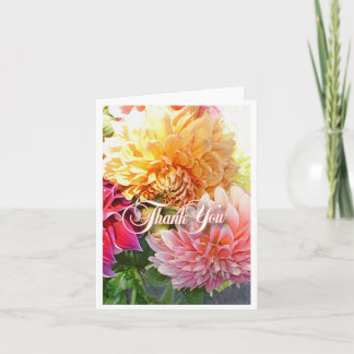 Cartão De Agradecimento Dahlia Blank Thank You Card