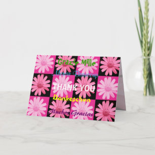 Cartão De Agradecimento Daisies Thank You Card