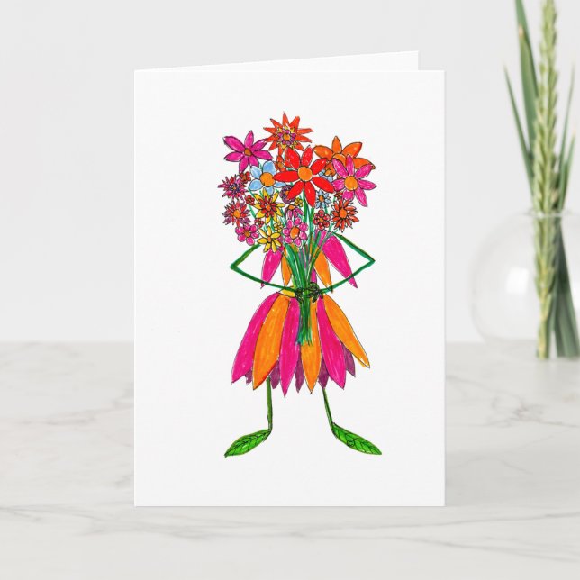 Cartão De Agradecimento Daisy May Blank Greeting Card (Frente)