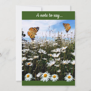 Cartão De Agradecimento Daisy Meadow Texto Personalizado Obrigado