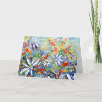 Cartão De Agradecimento Daisy Meadow Vazio Notecard
