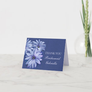 Cartão De Agradecimento Daisy osteospermum Bridesmaid obrigado você