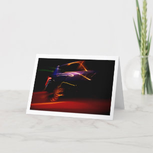 Cartão De Agradecimento dança do carro roxo