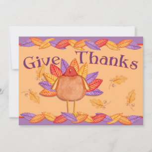 Cartão De Agradecimento Dar Obrigados