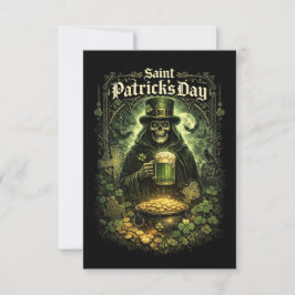 Cartão De Agradecimento Dark Luck of Saint Patrick