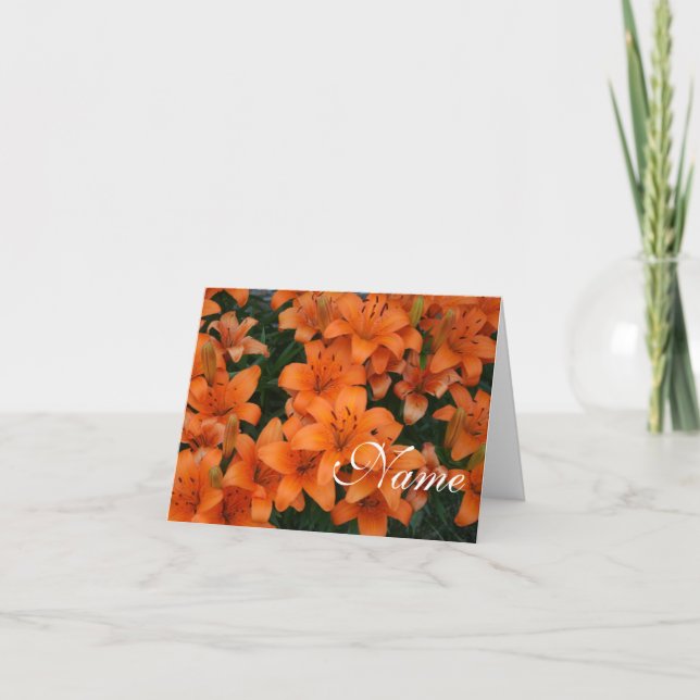 Cartão De Agradecimento Day Lily Note Cards (Frente)