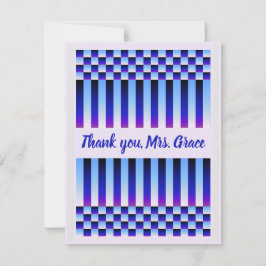 Cartão De Agradecimento Daybreak e Nightfall (Verificadores e Stripes)