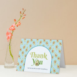 Cartão de agradecimento de 1º aniversário do Avoca